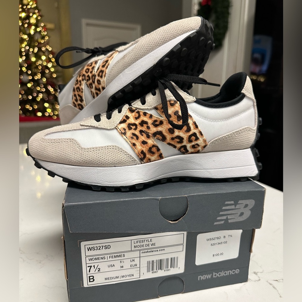 Women’s New Balance 327 Sneakers- Leopard Print N